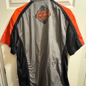 Harley-Davidson Black and Orange Jacket